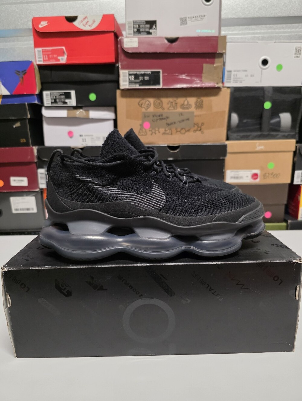 Nike Air Max Scorpion Flyknit 'Triple Black' Sz 12